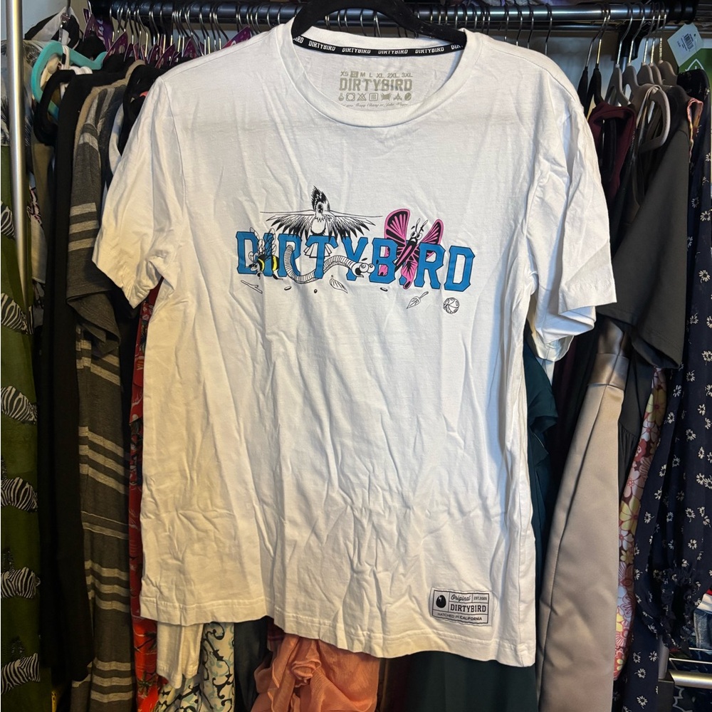 Dirtybird Records White Graphic Tee - Short Sleeve